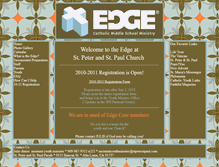 Tablet Screenshot of edge.stpeterstpaul.com